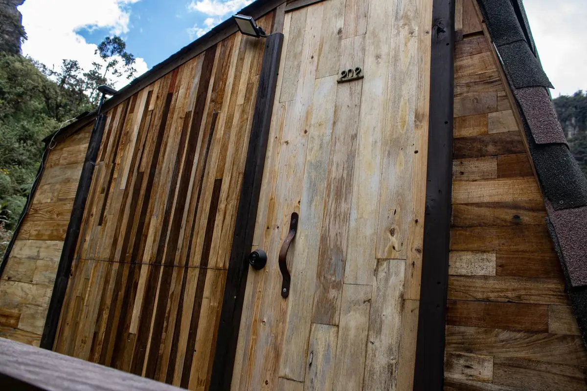 Front door of Cabin Niebla, number 202